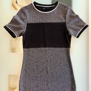 Women's Topshop Black/White short sleeve dress